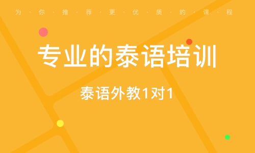东莞专业的泰语培训